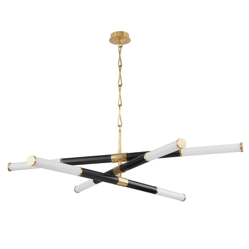 Hudson Valley 7066-AOB Huntington LED Chandelier, Aged Old Bronze