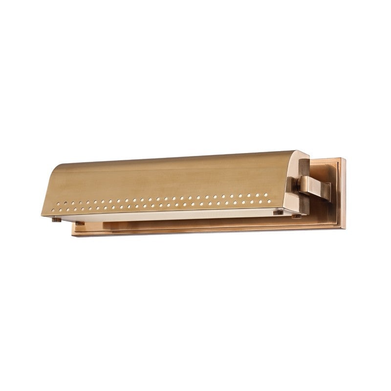 Hudson Valley 8114-AGB Garfield LED Picture Light, Aged Brass