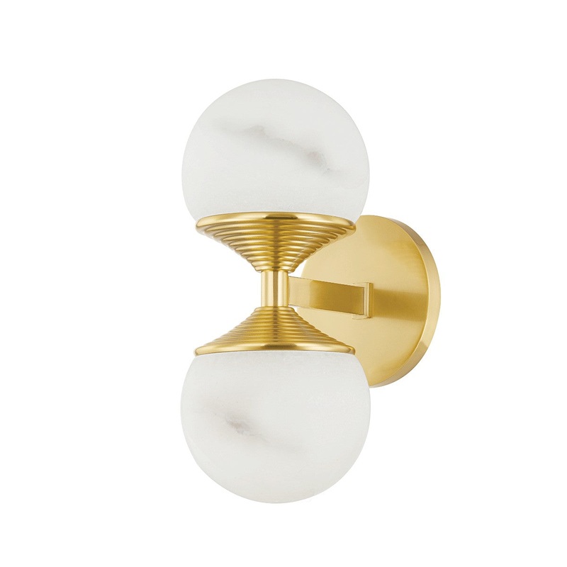 Hudson Valley 8202-AGB Grafton LED Wall Sconce, Aged Brass