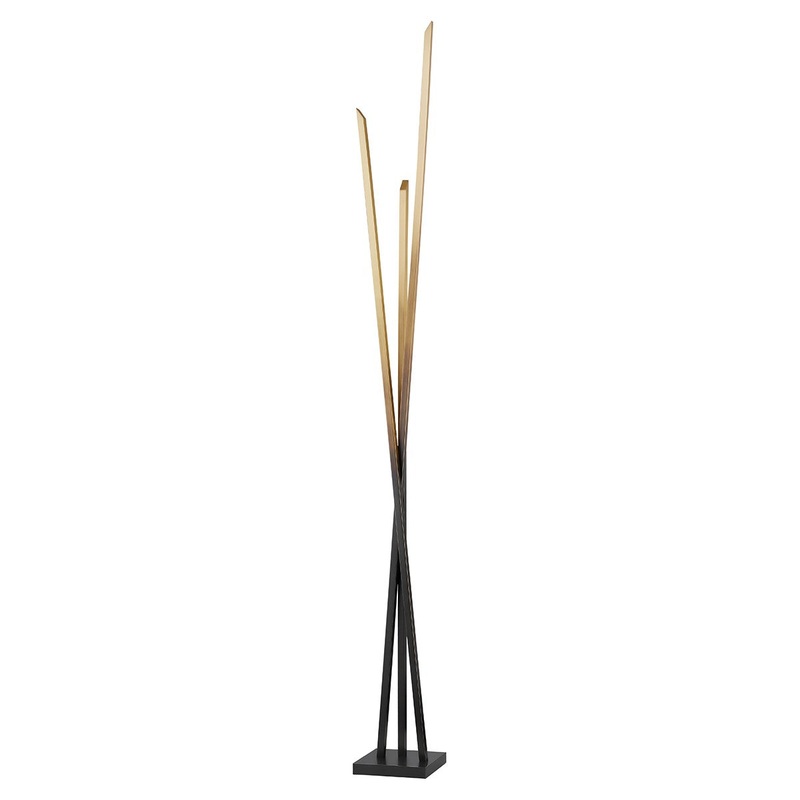 Hudson Valley L5119-GB Gansevoort LED Floor Lamp, Gradient Brass