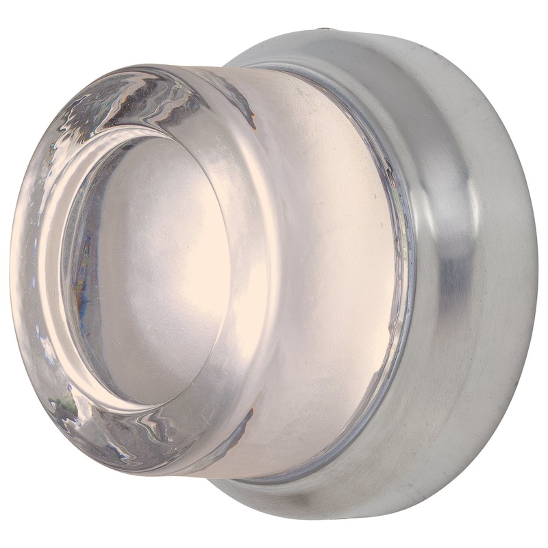 George Kovacs P1240-A144-L Comet LED Wall Sconce/ Flush Mount, Brushed Stainless Steel