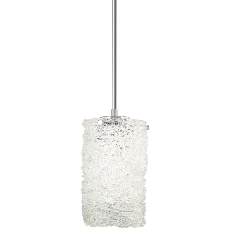 George Kovacs P1380-077-L Forest Ice LED Mini Pendant, Chrome