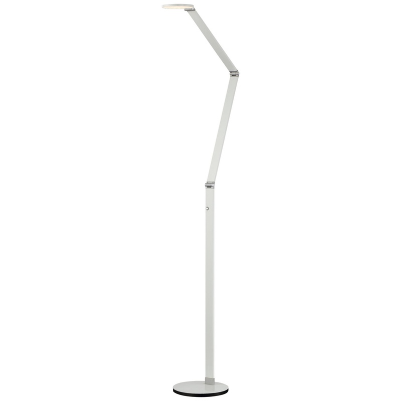 George Kovacs P305-2-044-L George`S Reading Room LED Floor Lamp, White