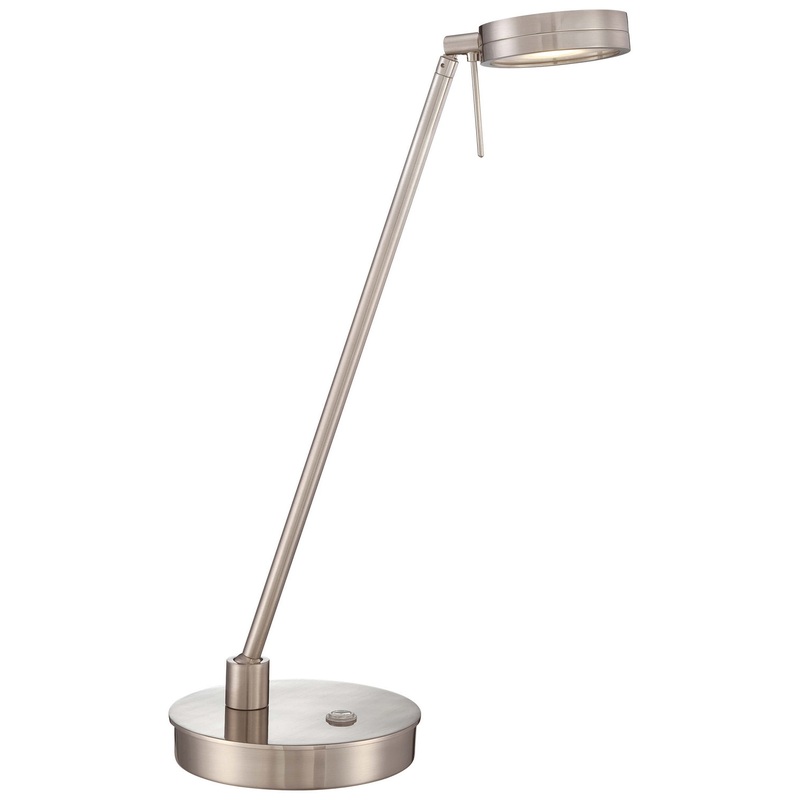 George Kovacs P4306-084 George's Reading Room LED Table Lamp, Brushed Nickel
