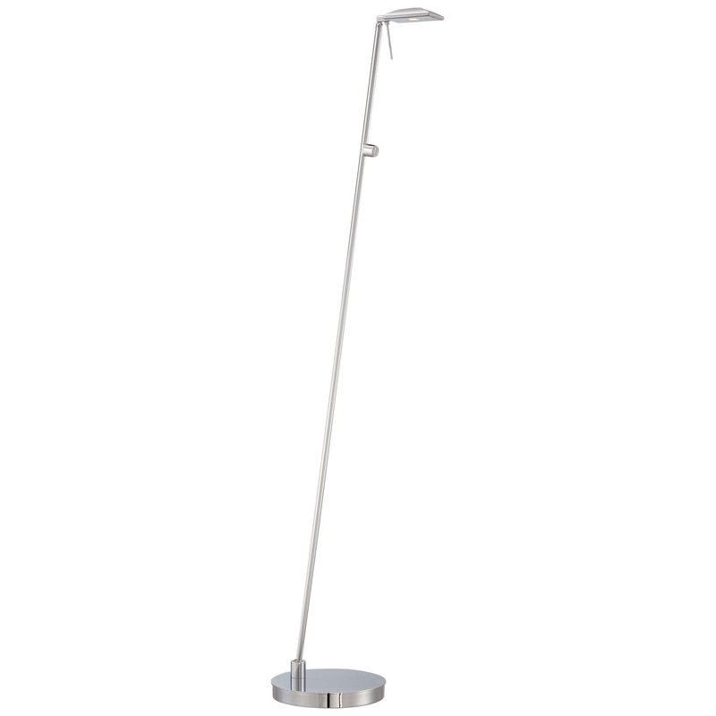 George Kovacs P4324-077 George's Reading Room LED Floor Lamp, Chrome