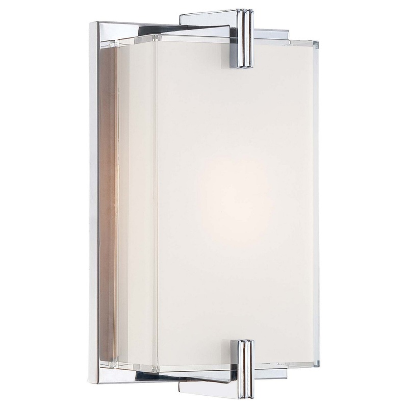 George Kovacs P5210-077 Cubism One Light Wall Sconce, Chrome
