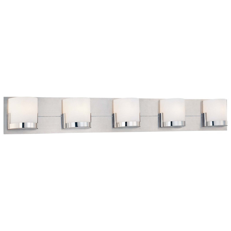George Kovacs P5955-077 Convex Five Light Bath, Chrome