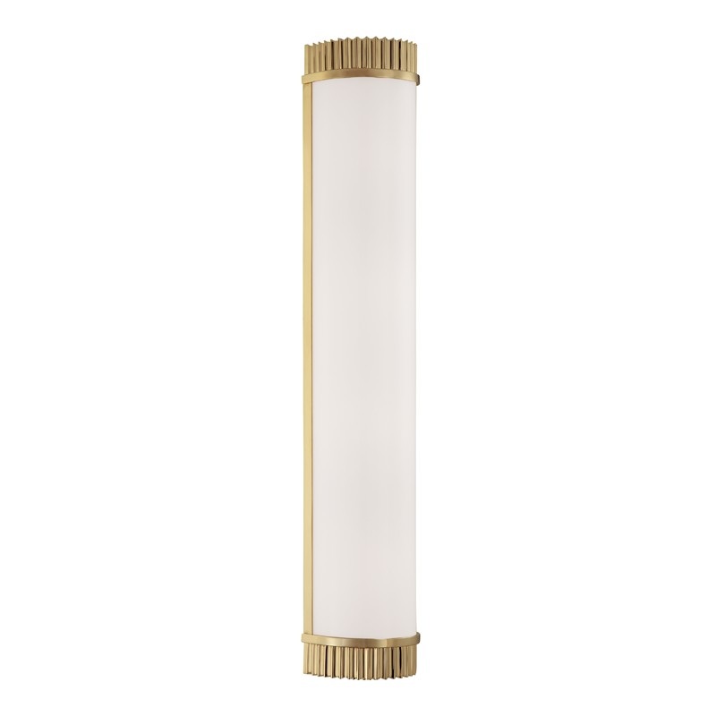 Hudson Valley 563-AGB Benton Four Light Bath Bracket, Aged Brass (Discontinued)