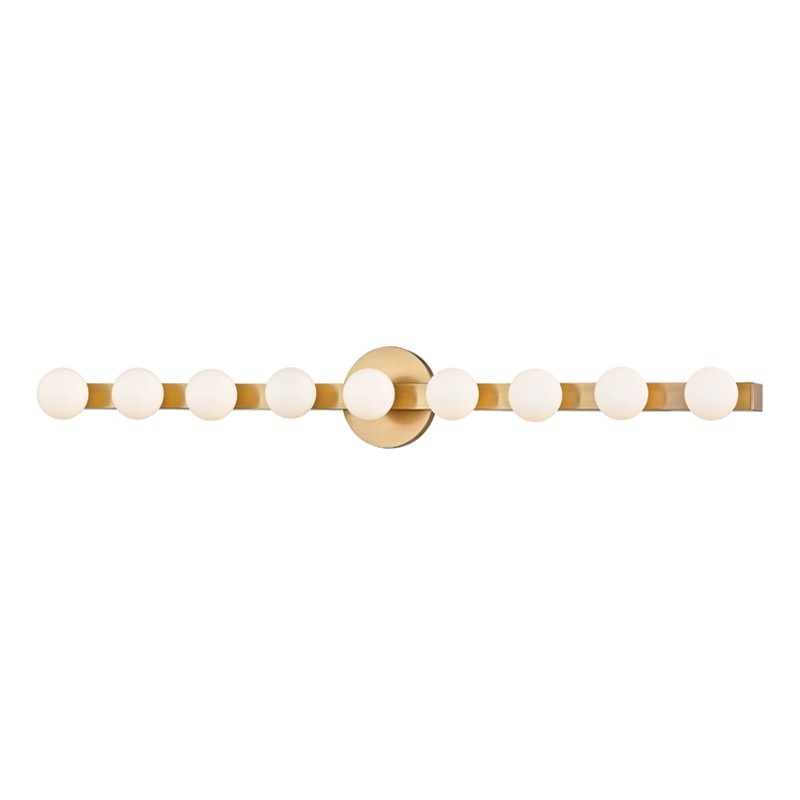 Hudson Valley 7009-AGB Taft LED Wall Sconce, Aged Brass (Discontinued)