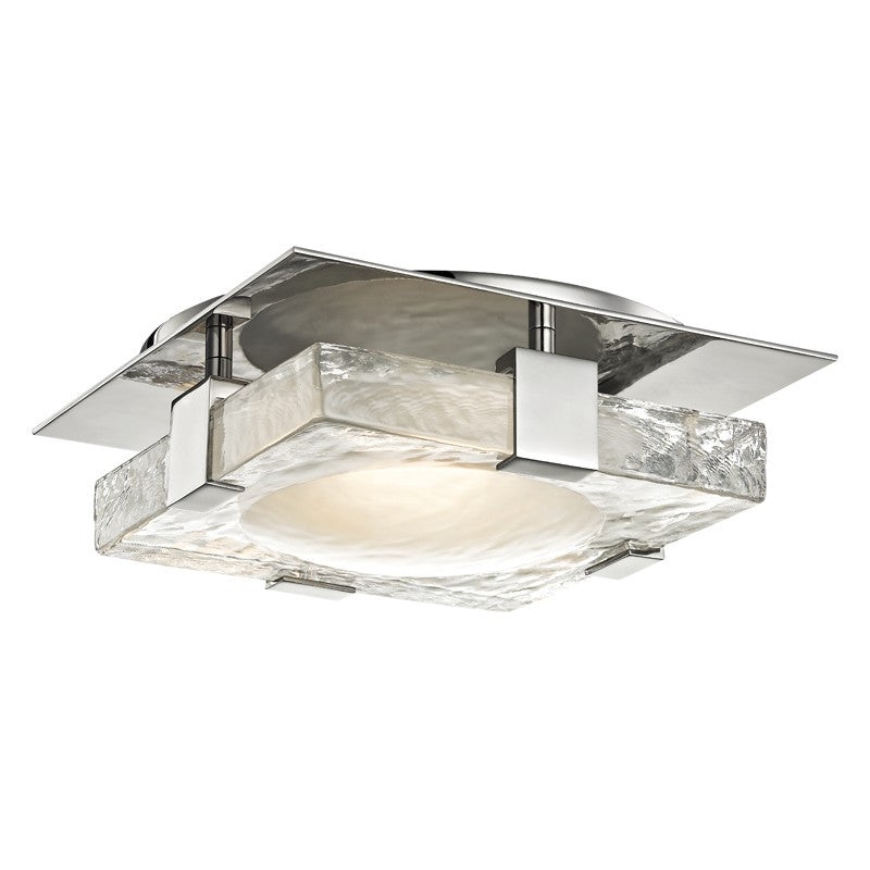 Hudson Valley 9811-PN Bourne LED Wall Sconce, Polished Nickel