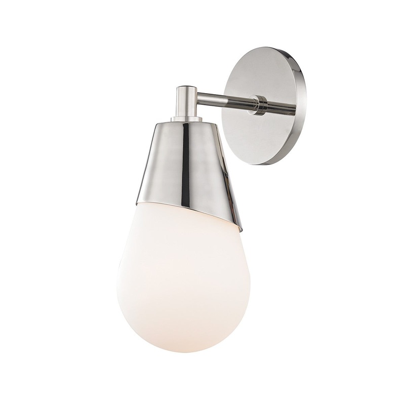 Mitzi H101101-PN Cora One Light Wall Sconce, Polished Nickel