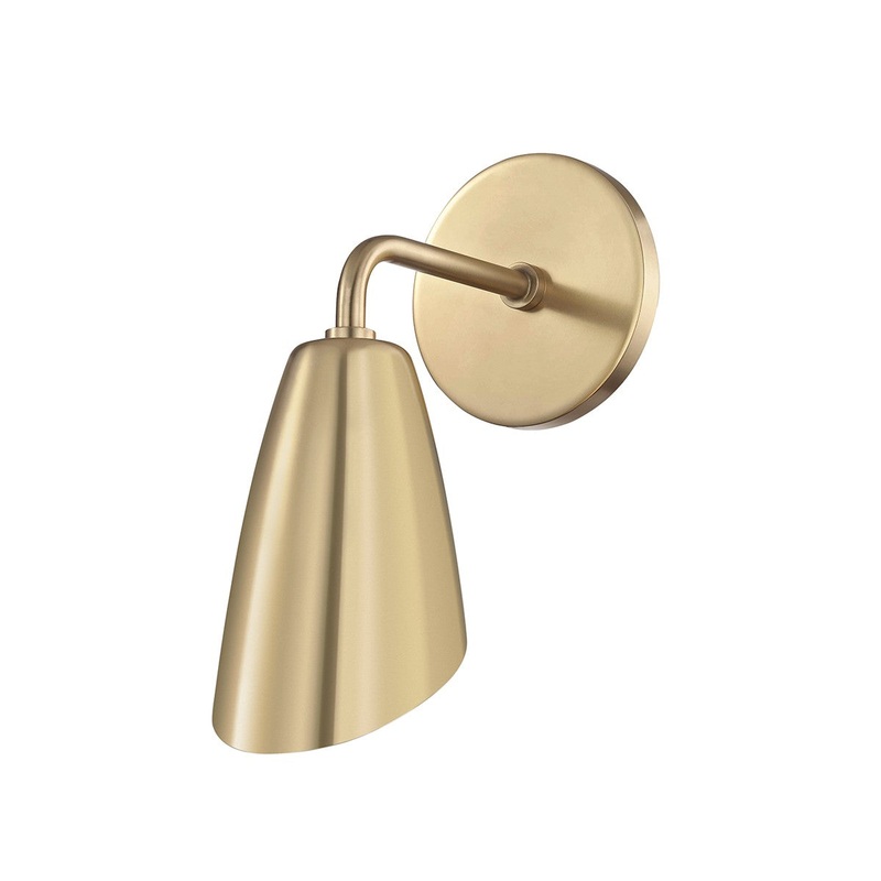 Mitzi H115101-AGB Kai LED Wall Sconce, Aged Brass