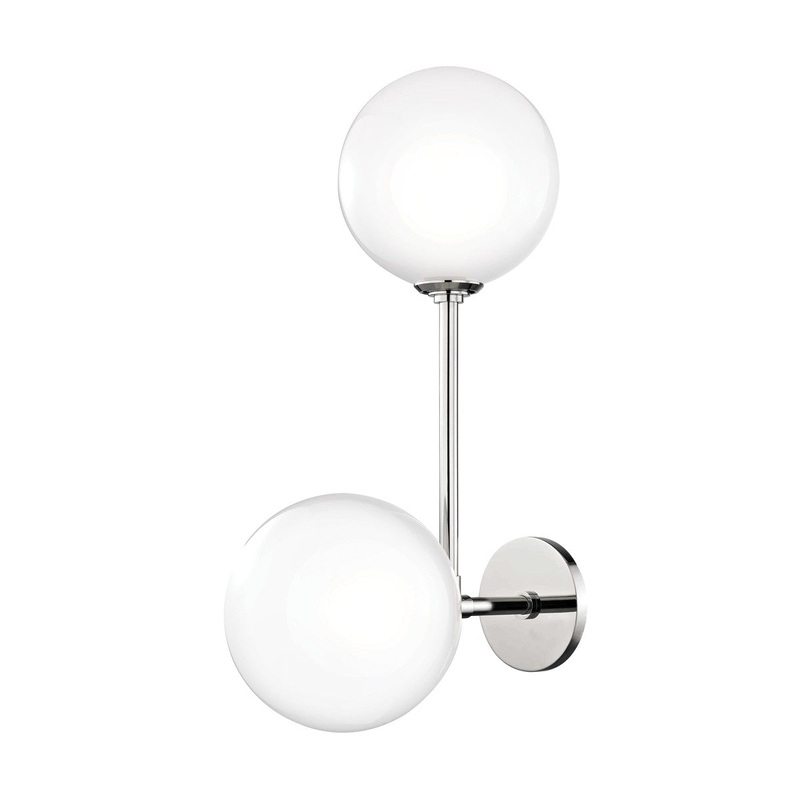 Mitzi H122102-PN Ashleigh LED Wall Sconce, Polished Nickel