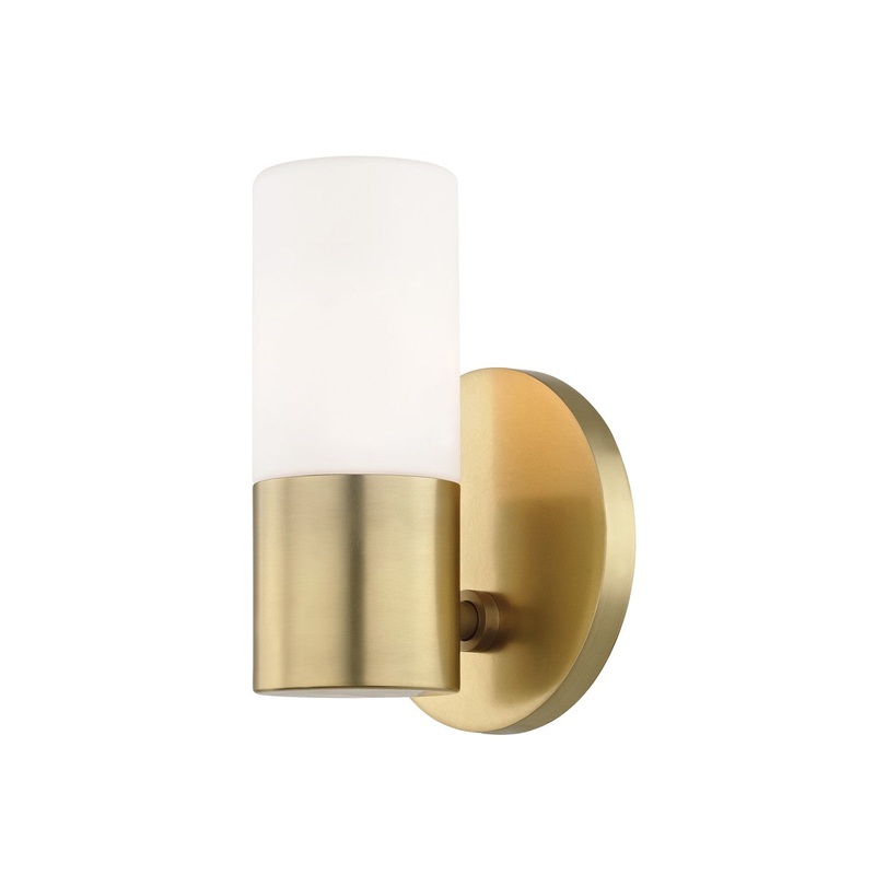 Mitzi H196101-AGB Lola LED Wall Sconce, Aged Brass