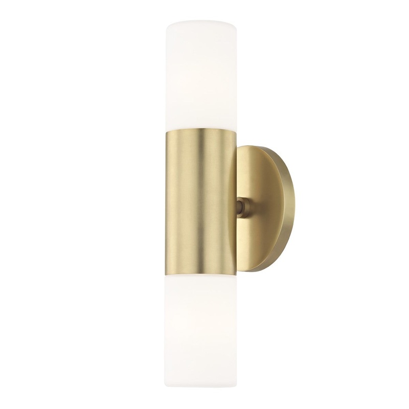 Mitzi H196102-AGB Lola LED Wall Sconce, Aged Brass