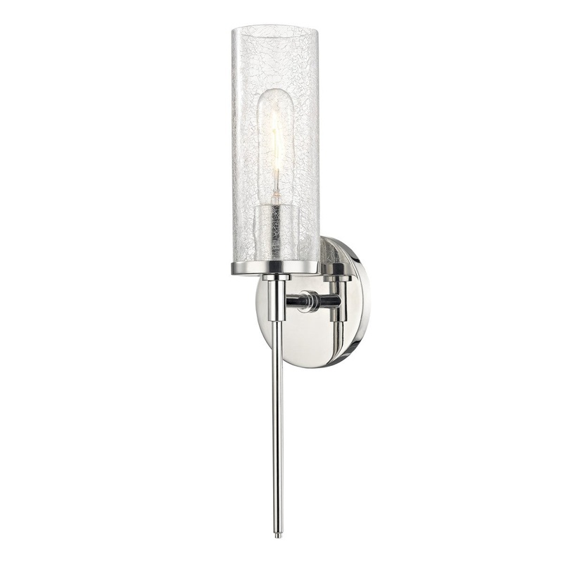 Mitzi H220101-PN Olivia One Light Wall Sconce, Polished Nickel