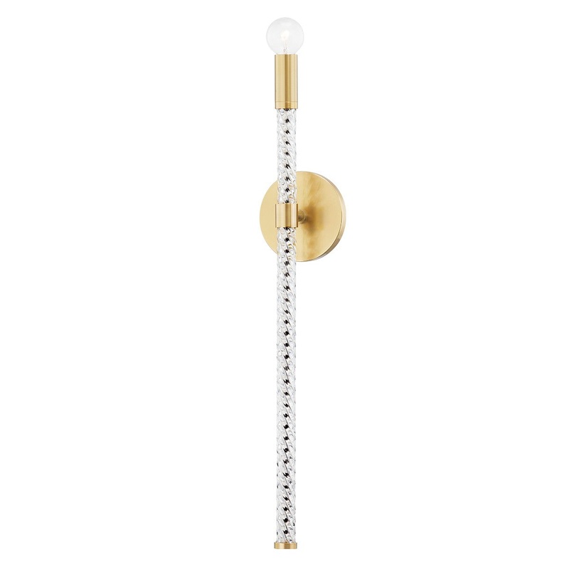 Mitzi H256101-AGB Pippin One Light Wall Sconce, Aged Brass