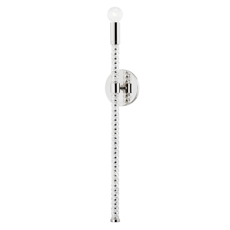 Mitzi H256101-PN Pippin One Light Wall Sconce, Polished Nickel
