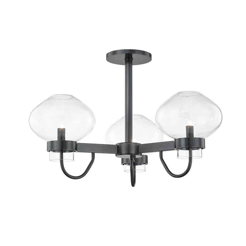 Mitzi H408603-OB Korey LED Semi Flush Mount, Old Bronze
