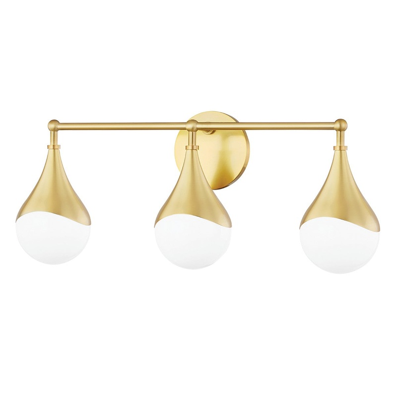 Mitzi H416303-AGB Ariana LED Bath, Aged Brass