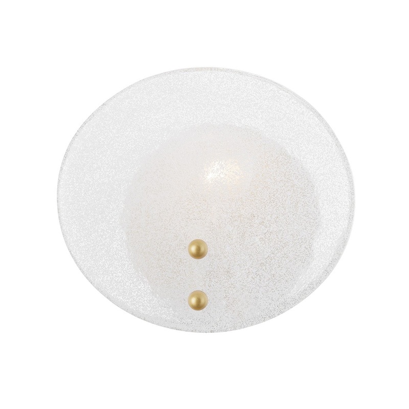 Mitzi H428101-AGB Giselle One Light Wall Sconce, Aged Brass