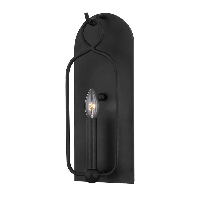 Mitzi H512101-AI Mallory One Light Wall Sconce, Aged Iron