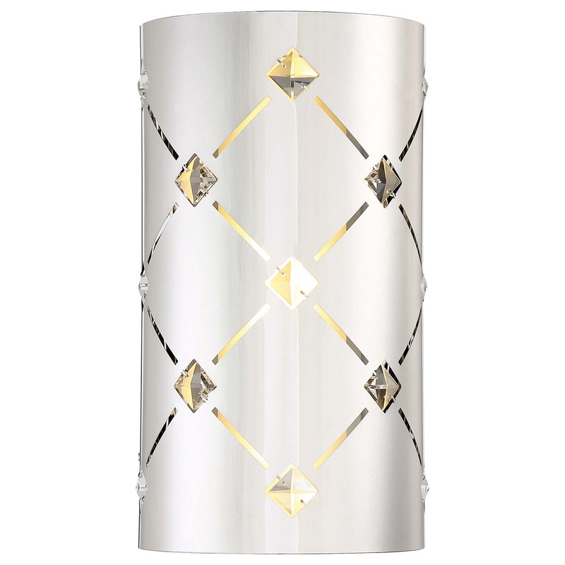 George Kovacs P1030-077-L Crowned LED Wall Sconce, Chrome