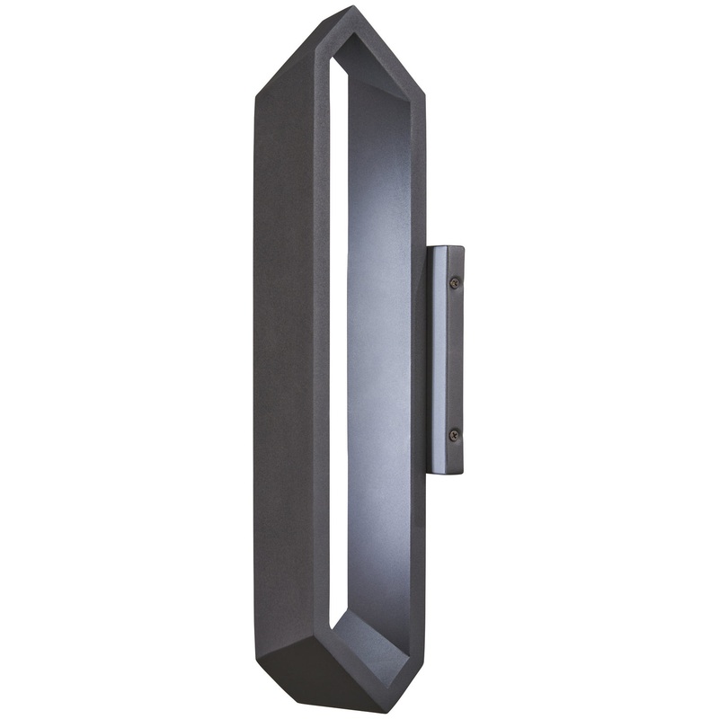 George Kovacs P1205-066-L Pitch LED Wall Sconce, Coal