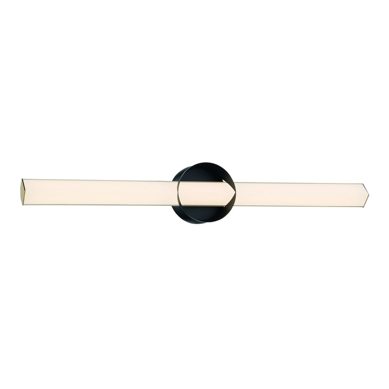 George Kovacs P1544-688-L Inner Circle LED Wall Sconce, Coal And Honey Gold
