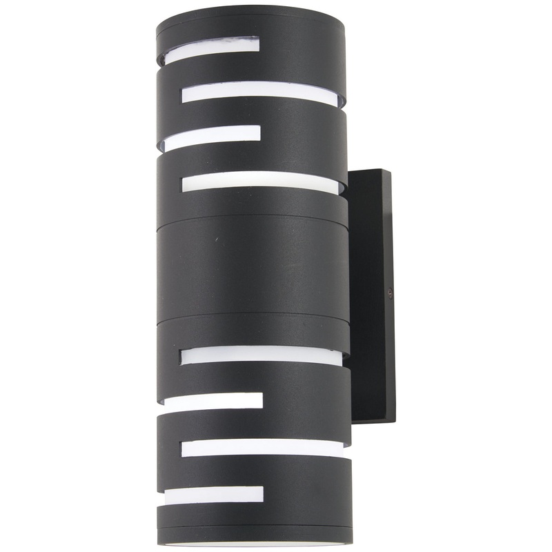 George Kovacs P1762-066-L Groovin LED Wall Sconce, Coal