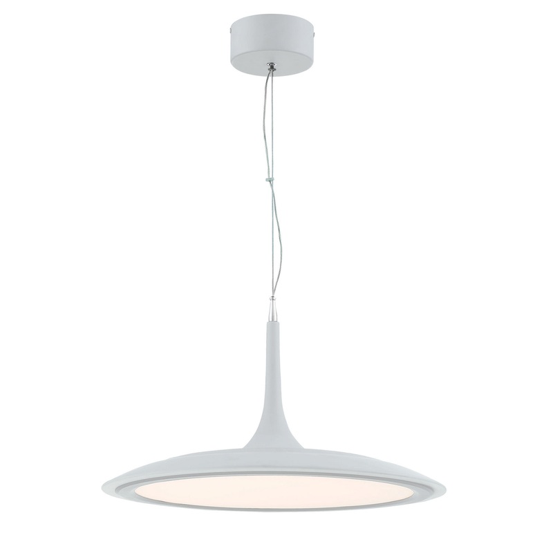 George Kovacs P1781-044B-L Hover LED Pendant, Matte White