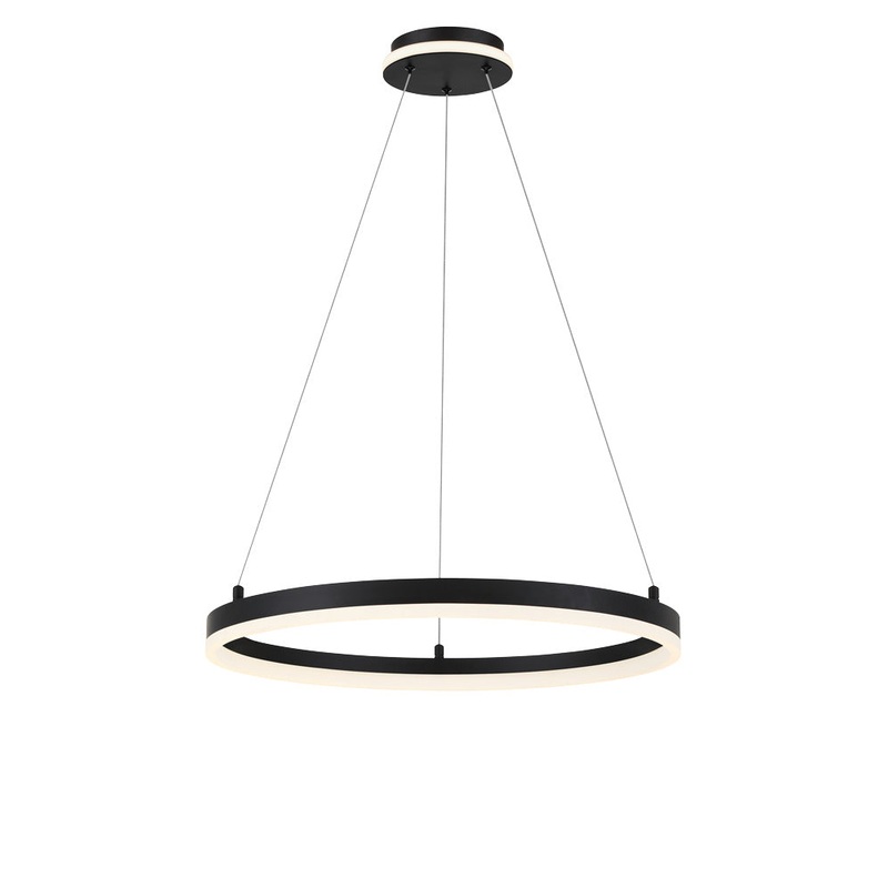 George Kovacs P1911-66A-L Recovery LED Pendant, Matte Black