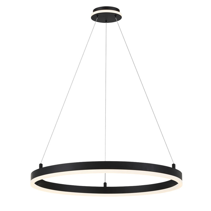 George Kovacs P1912-66A-L Recovery LED Pendant, Matte Black