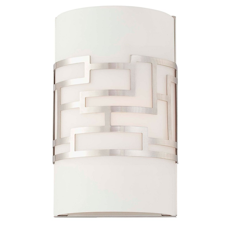 George Kovacs P195-084 Alecia's Necklace One Light Wall Sconce, Brushed Nickel