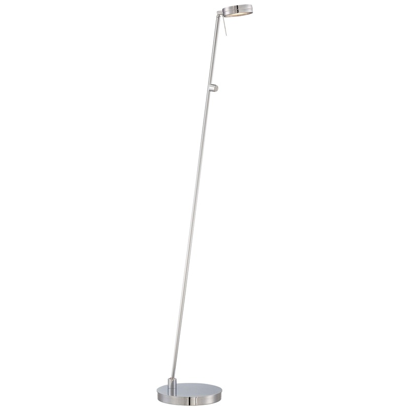 George Kovacs P4304-077 George's Reading Room LED Floor Lamp, Chrome