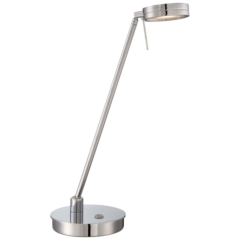 George Kovacs P4306-077 George's Reading Room LED Table Lamp, Chrome