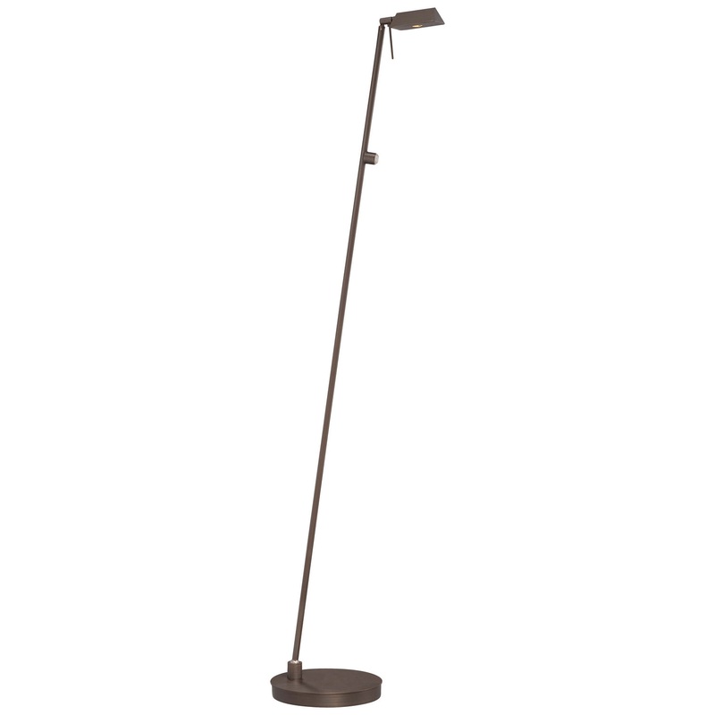 George Kovacs P4314-647 George's Reading Room LED Floor Lamp, Copper Bronze Patina