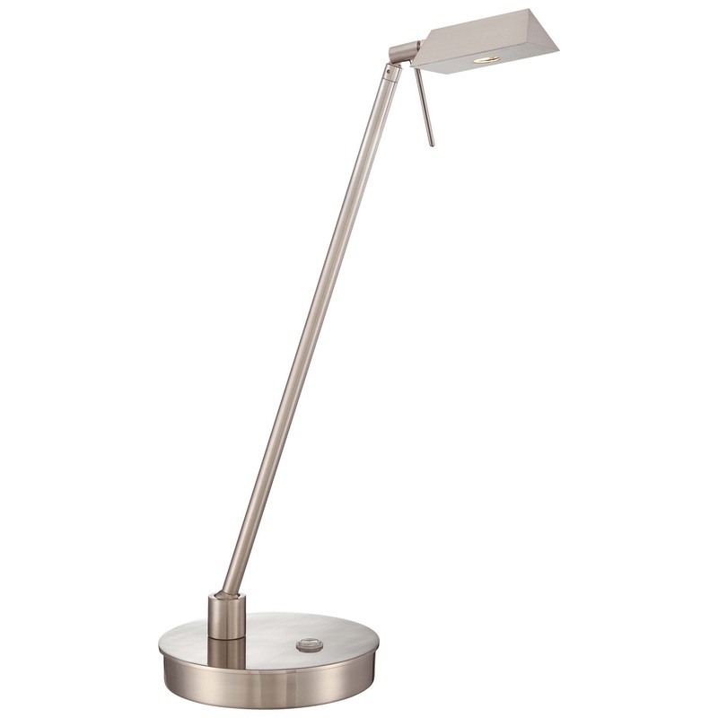 George Kovacs P4316-084 George's Reading Room LED Table Lamp, Brushed Nickel