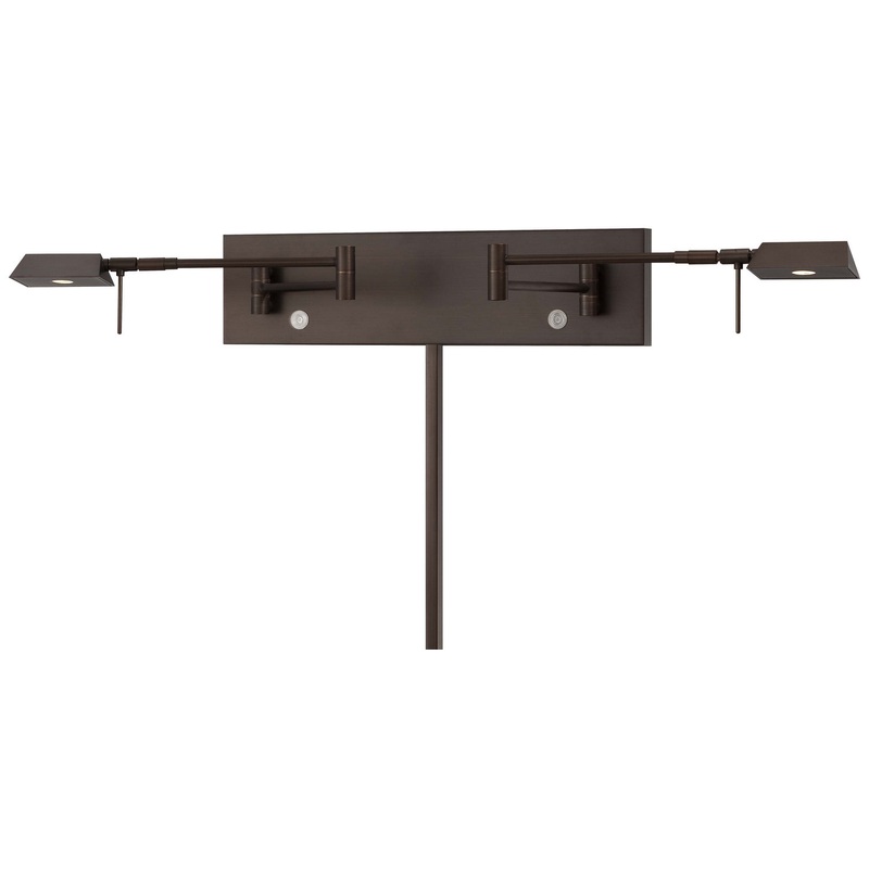 George Kovacs P4319-647 George's Reading Room LED Swing Arm Wall Lamp, Copper Bronze Patina