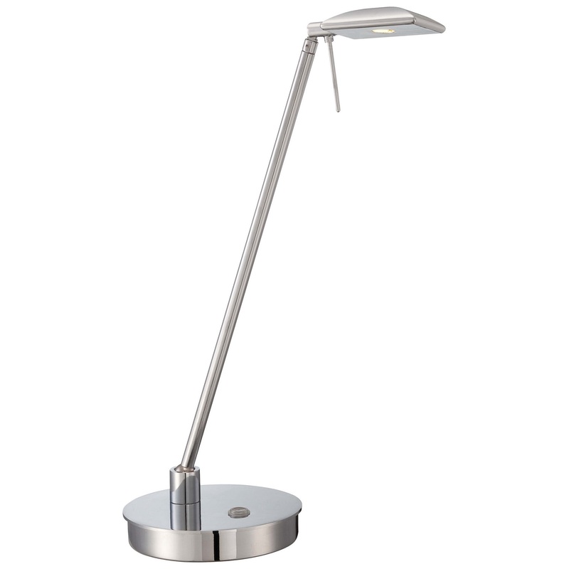 George Kovacs P4326-077 George's Reading Room LED Table Lamp, Chrome