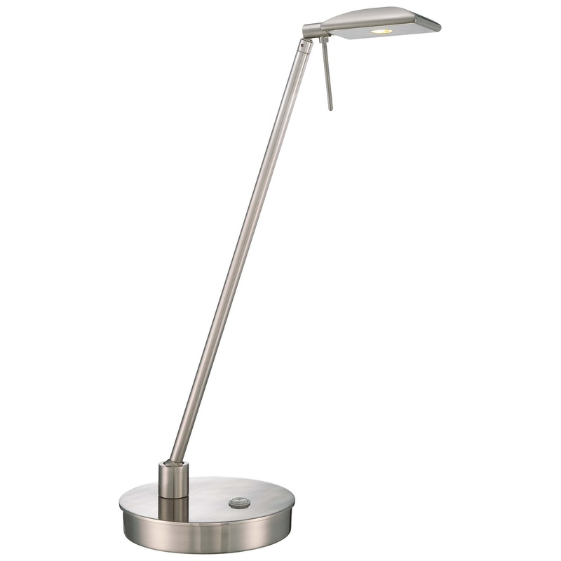 George Kovacs P4326-084 George's Reading Room LED Table Lamp, Brushed Nickel