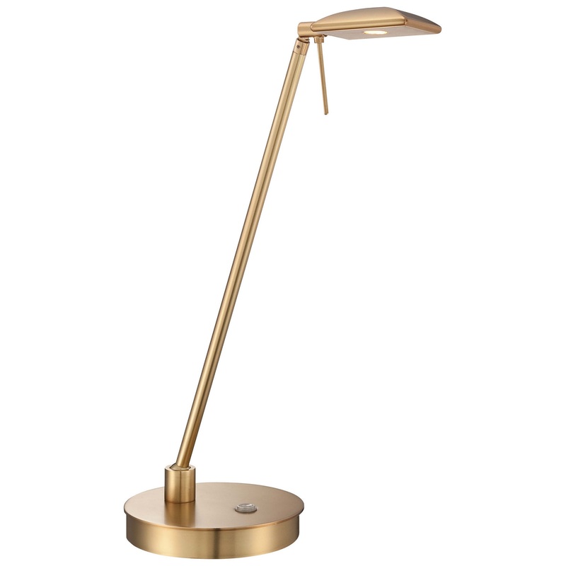 George Kovacs P4326-248 George's Reading Room LED Table Lamp, Honey Gold