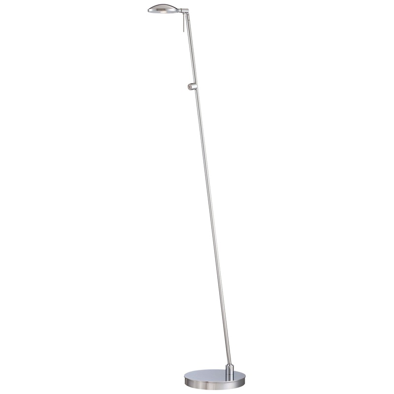 George Kovacs P4334-077 George's Reading Room LED Floor Lamp, Chrome