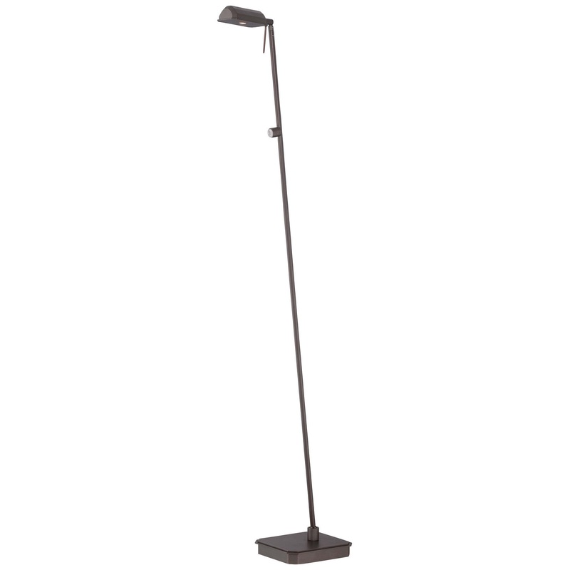 George Kovacs P4344-647 George's Reading Room LED Floor Lamp, Copper Bronze Patina