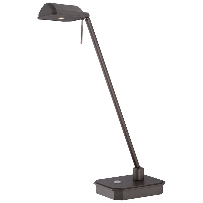 George Kovacs P4346-647 George's Reading Room LED Table Lamp, Copper Bronze Patina