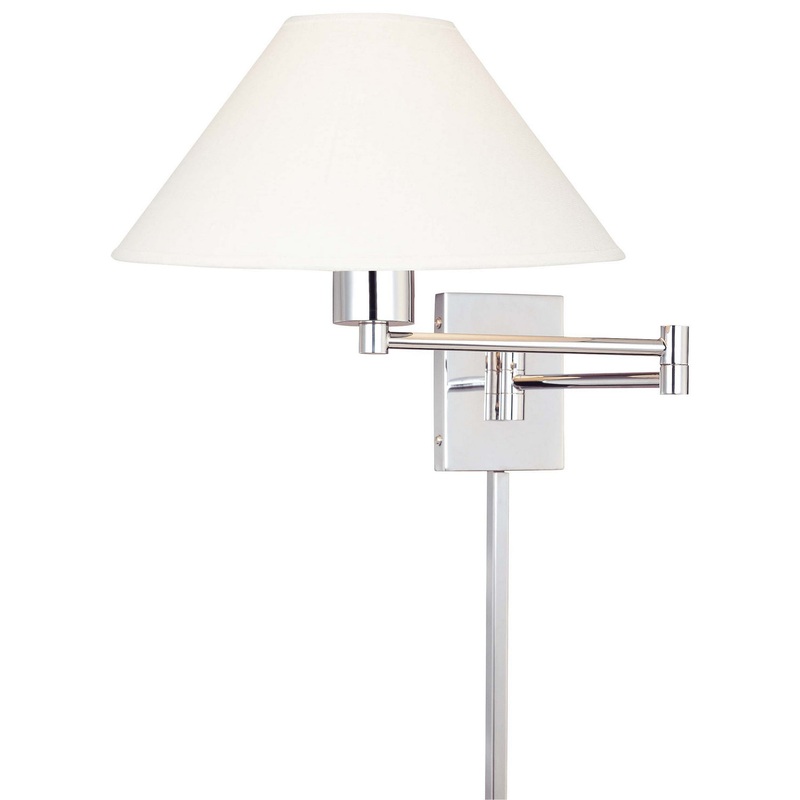 George Kovacs P4358-1-077 Boring LED Swing Arm Wall Lamp, Chrome