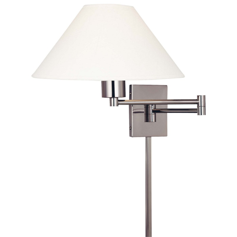 George Kovacs P4358-1-603 Boring LED Swing Arm Wall Lamp, Matte Brushed Nickel