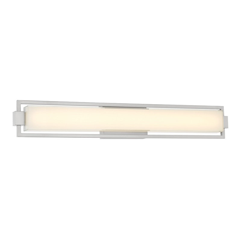George Kovacs P5352-2-084-L Opening Act LED Vanity Light, Brushed Nickel