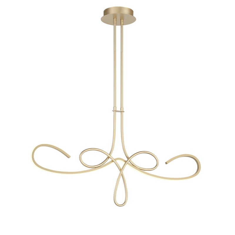 George Kovacs P5435-697-L Astor LED Island Pendant, Soft Gold