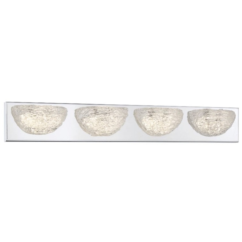 George Kovacs P5444-077-L Modern Ice LED Bath, Chrome